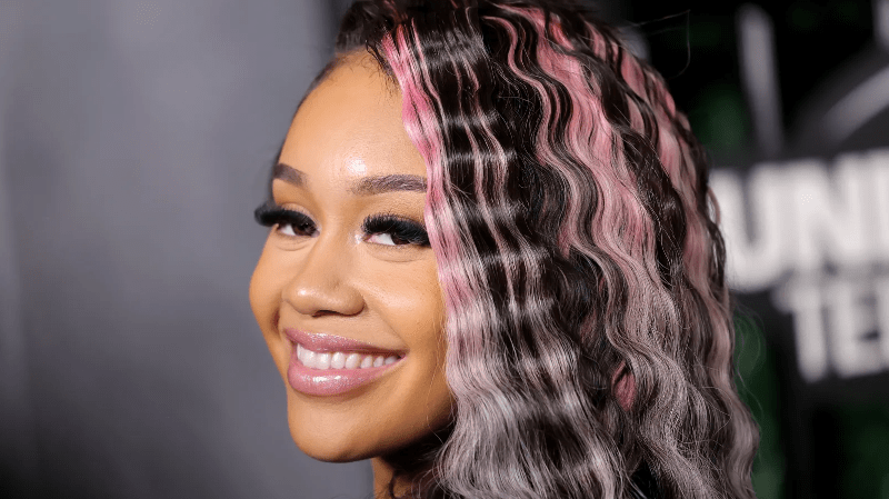 Saweetie's rainbow hair at Coachella