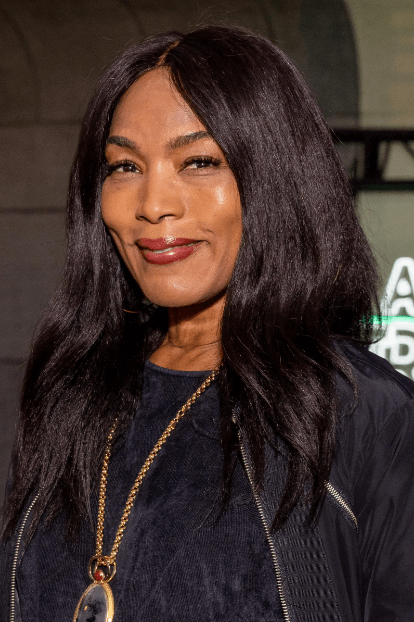 Angela Bassett's long locks hairstyle