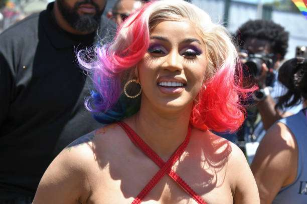 Cardi B's Hand-Painted Hair