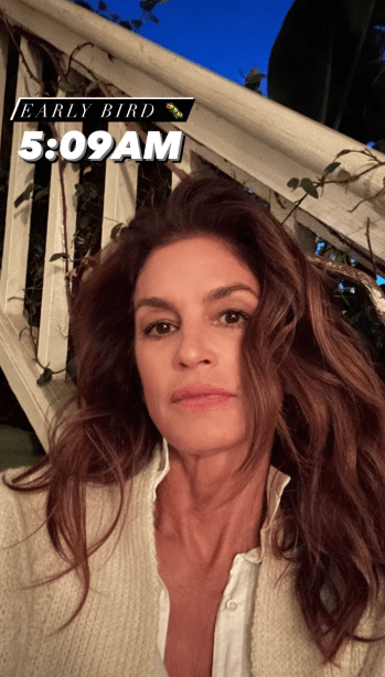 Cindy Crawford's Bedhead Hair 