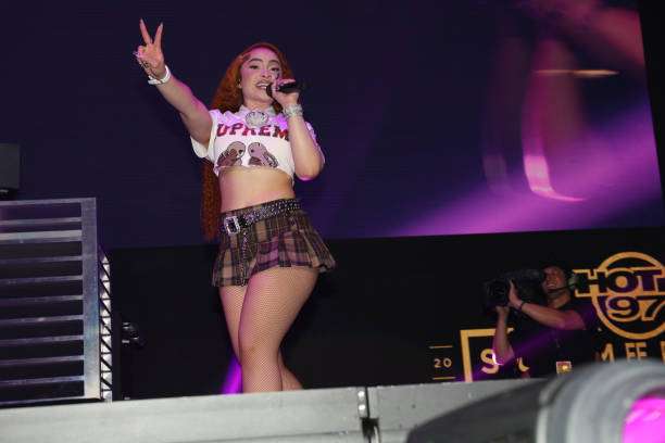 Ice Spice Butt-Length Curls at Hot 97 Summer Jam