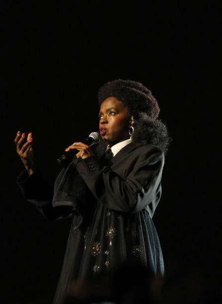 Lauryn Hill's Half Afro, Half Hi-Top Fade Hair