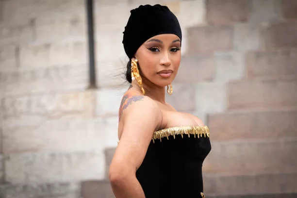 Cardi B's Braided Bun at Schiaparelli Fall 2023 Couture Show