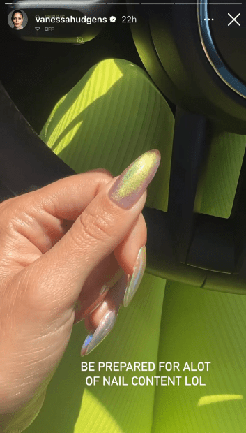 Vanessa Hudgens's Color-Shifting Nails